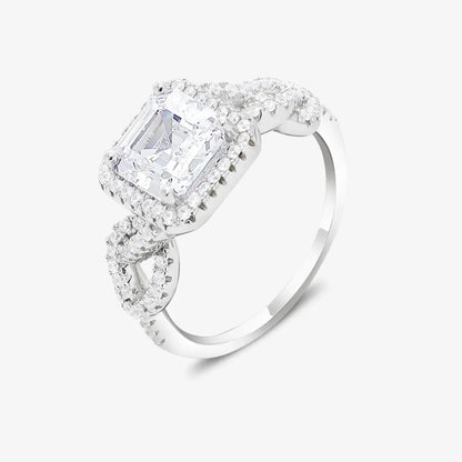 Stylish Floral Design Women Silver Ring - Tweov Jewels