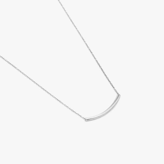 Single String With Silver Finish Necklace
