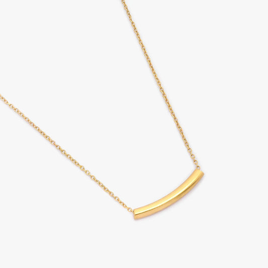 Pure 925 Silver Necklace - Elegant Gold Plated String Chain