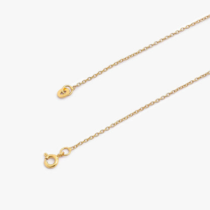Pure 925 Silver Necklace - Elegant Gold Plated String Chain