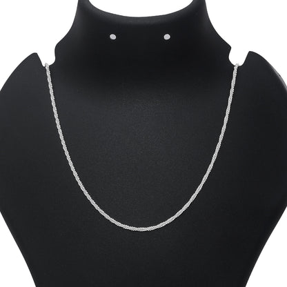 Pure Silver Chain For Women - Luminous Silver Gleam - Tweov Jewels