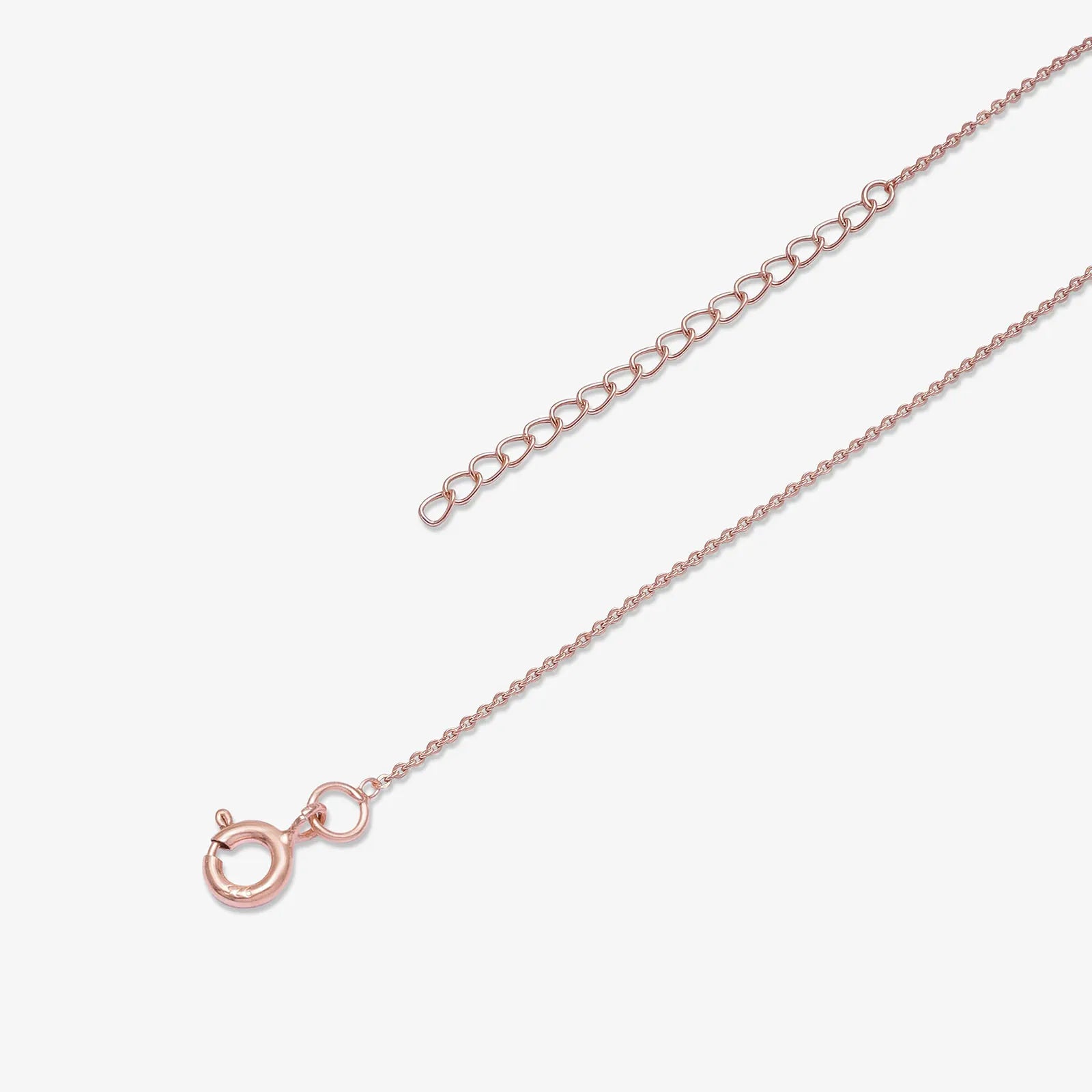 Rose Gold Plated Circular Charm Rope Chain