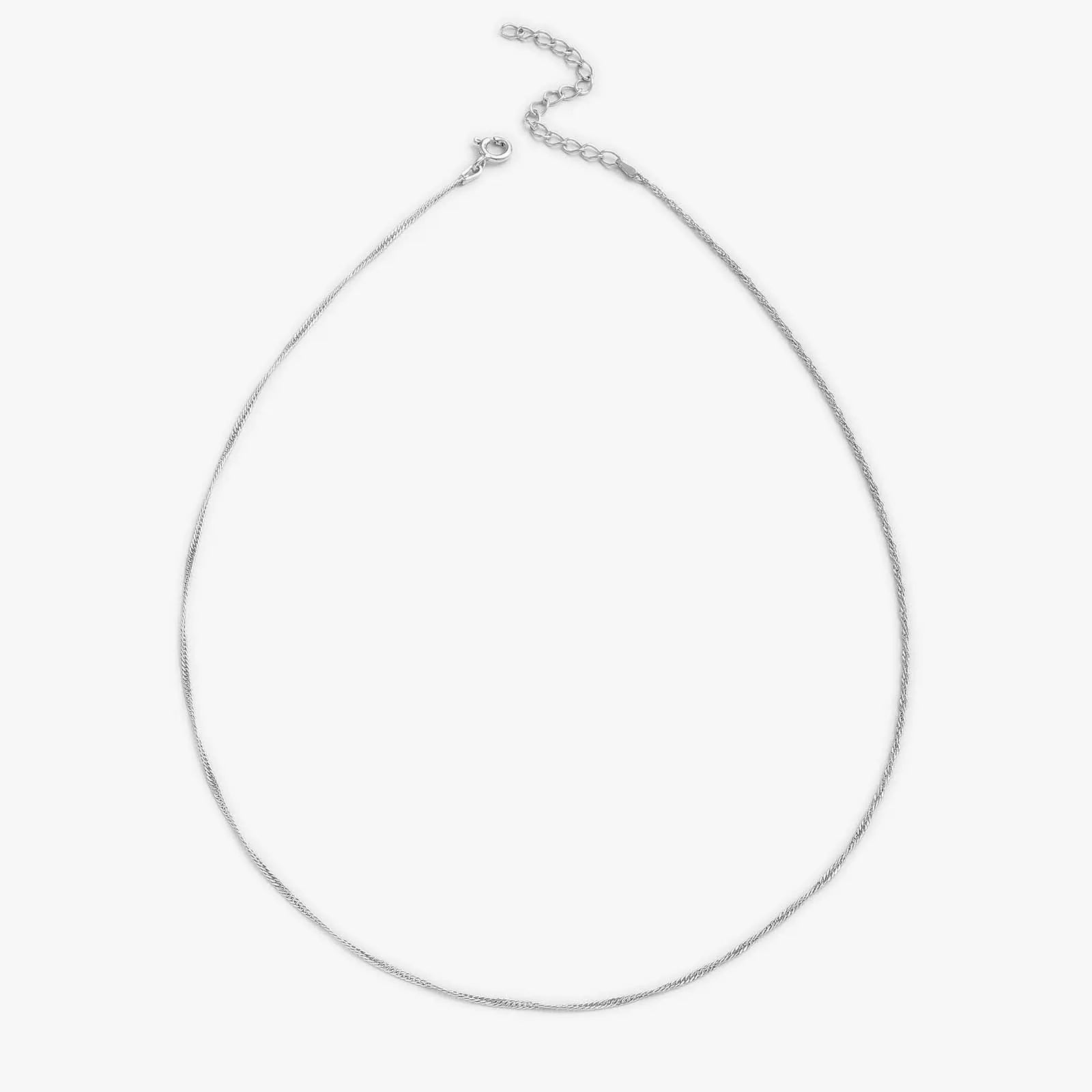 Silver Twisted Rope Chain - Tweov Jewels