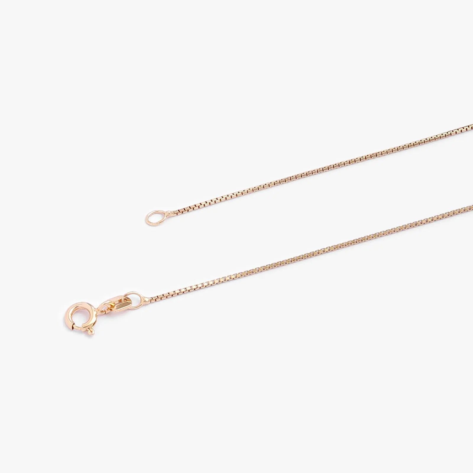 Rose Gold Plated Silver Box Chain - Tweov Jewels