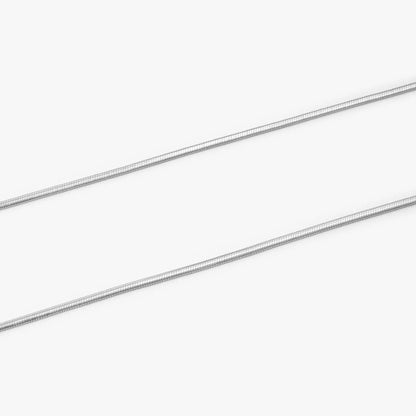 Silver Flat Snake Chain - Tweov Jewels