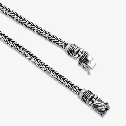 Woven Silver Bracelet for Men - Tweov Jewels