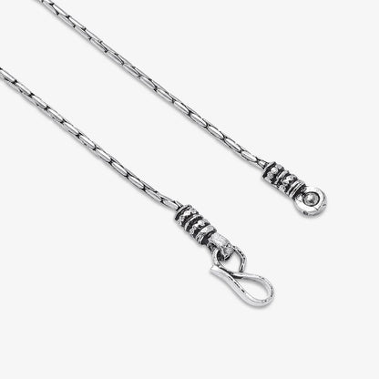 Oxidized Silver Brick Link Bracelet - Tweov Jewels
