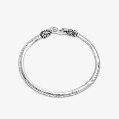 Antique Oxidized Silver Snake Bracelet - Tweov Jewels
