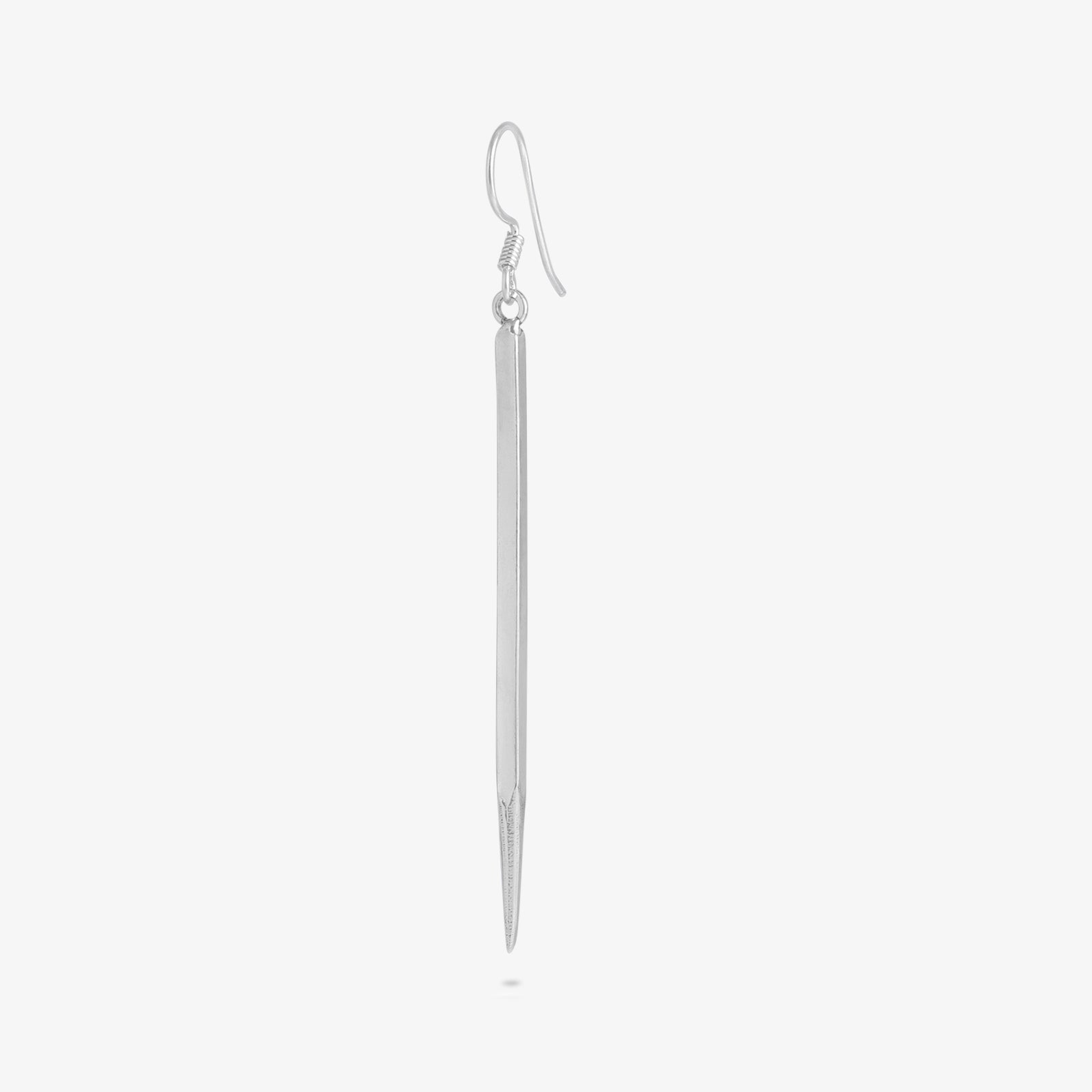Pure Silver Earrings - Dazzling Pencil-Shaped Design - Tweov Jewels