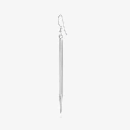 Pure Silver Earrings - Dazzling Pencil-Shaped Design - Tweov Jewels