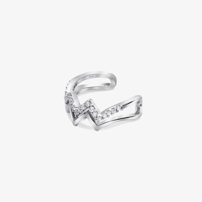 Silver Wave Ring for Women