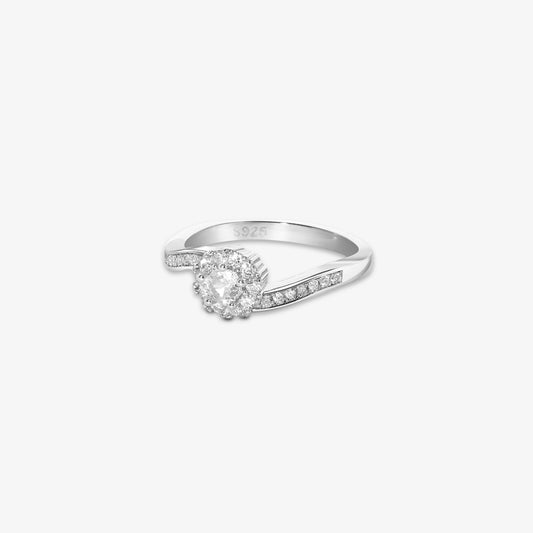Pure Silver Ring - Cubic Zirconia Ring for Women