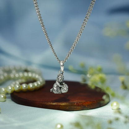 Laddu Gopal Silver Pendant Chain