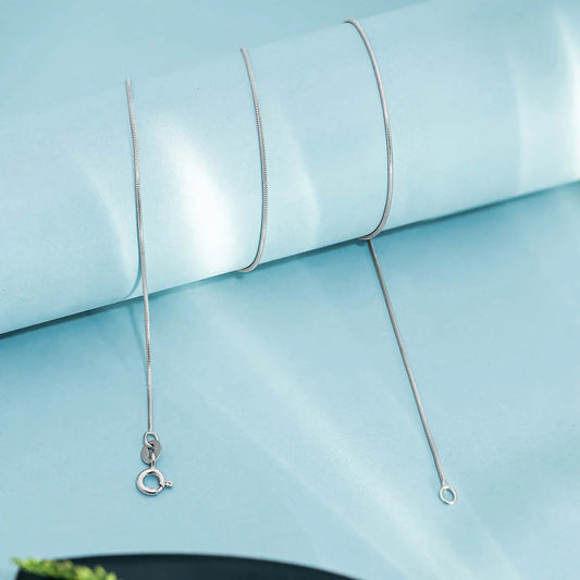 Fine Snake-Style Silver Chain - Tweov Jewels