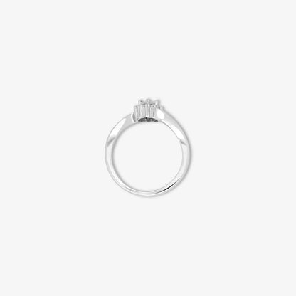 Cubic Zirconia Floral Women Silver Ring - Tweov Jewels