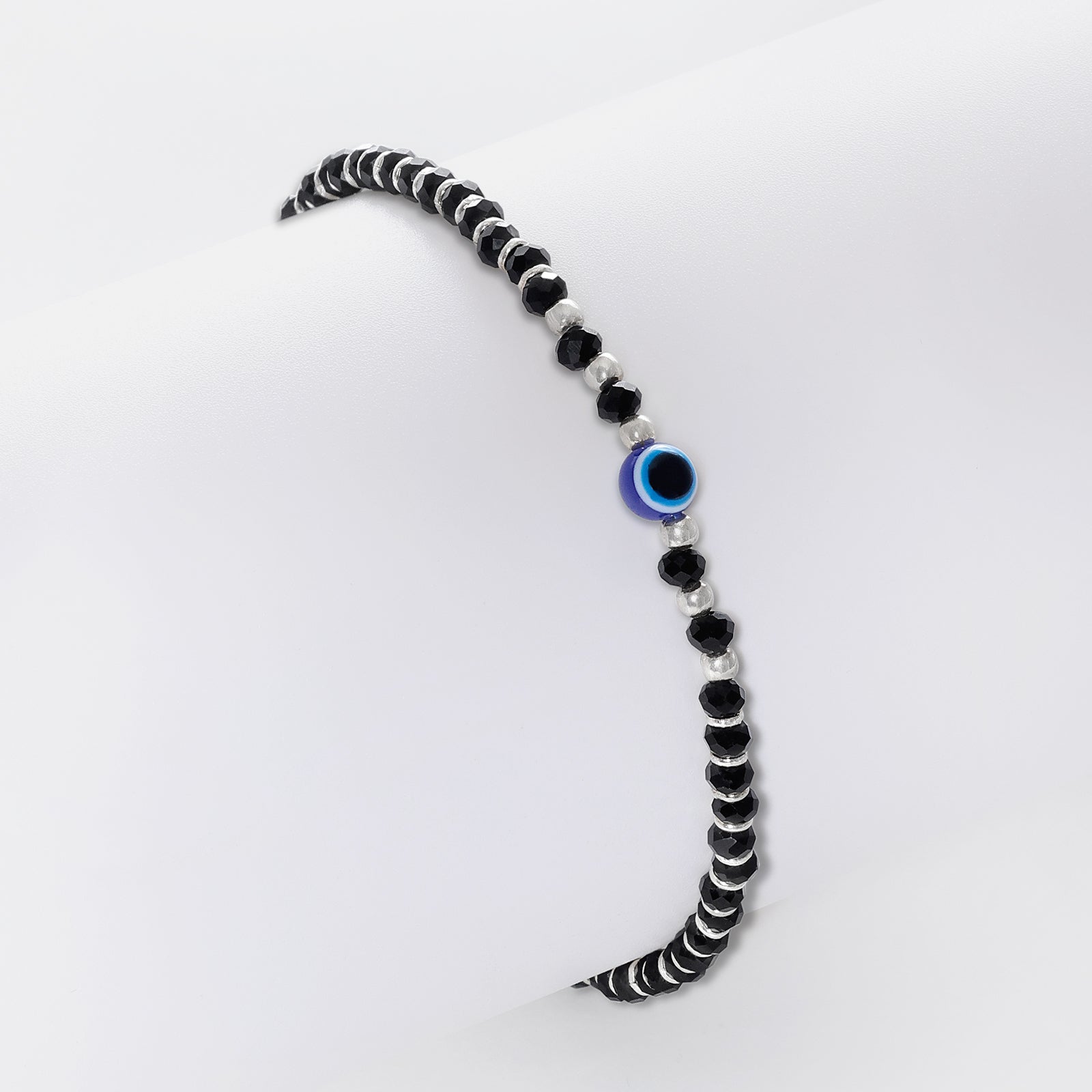 Evil Eye Crystal Bracelet for Women – 925 Sterling Silver