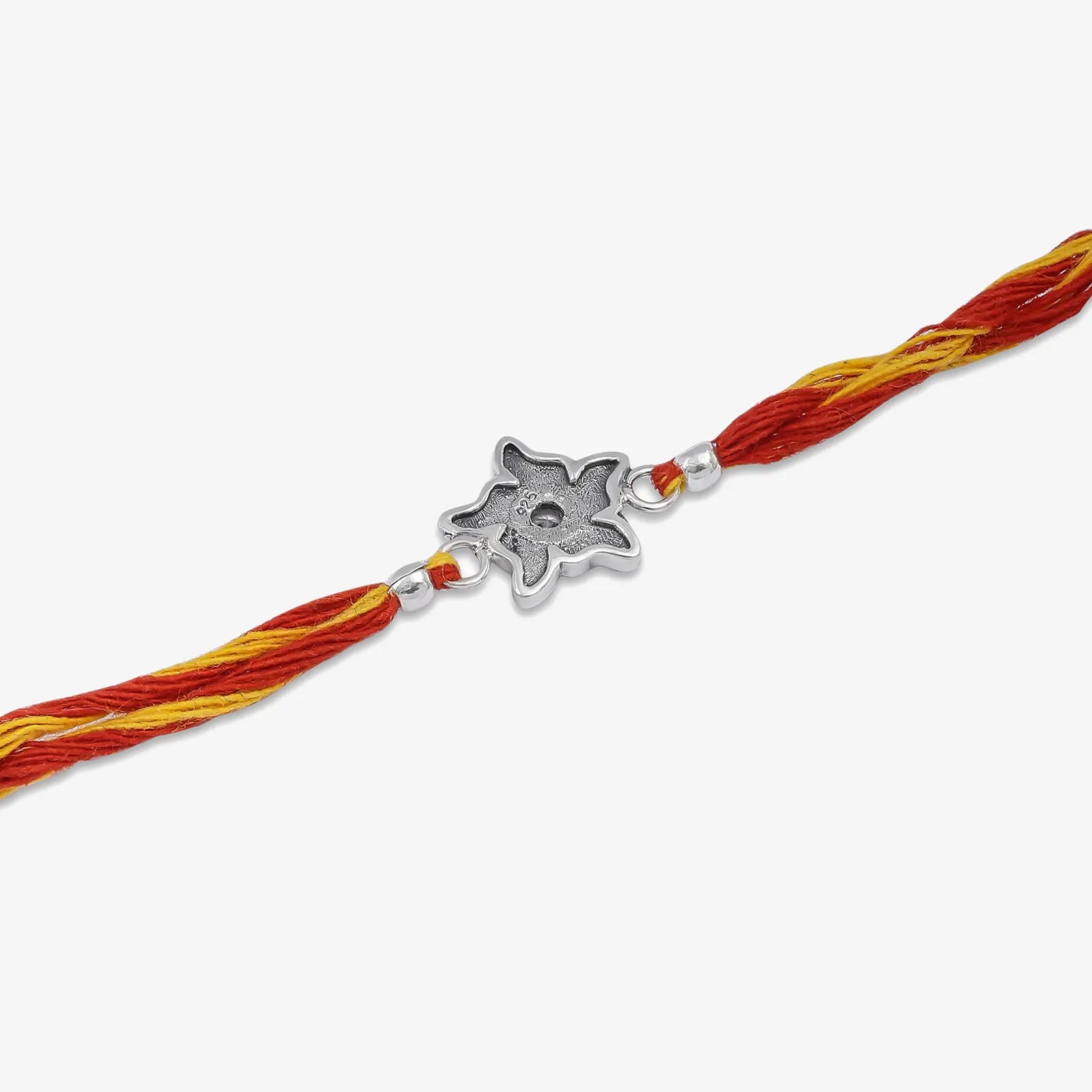 Star Design Silver Rakhi for Brother
