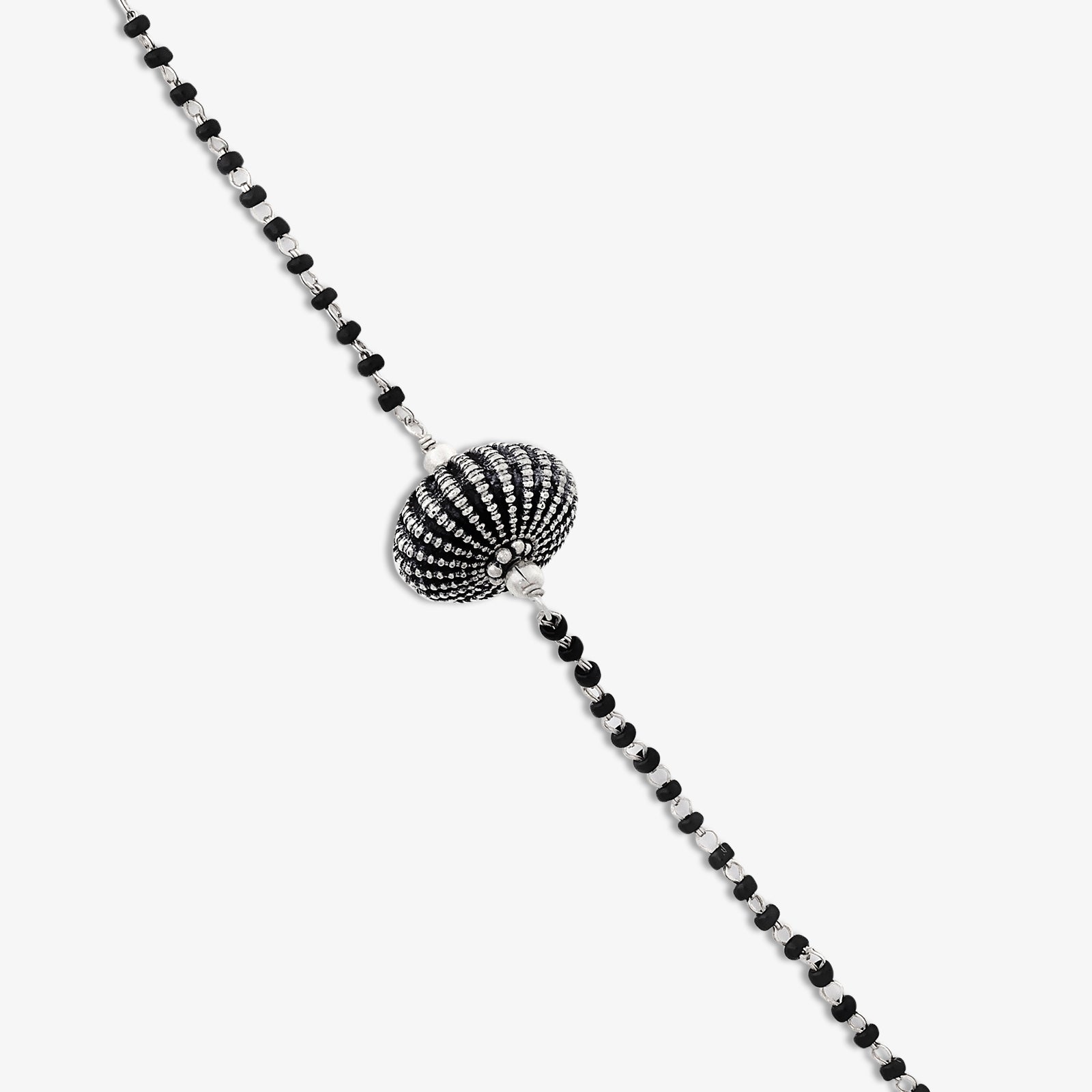 Oxidized Charm Bracelet for Women – 925 Sterling Silver Oxidized Finish