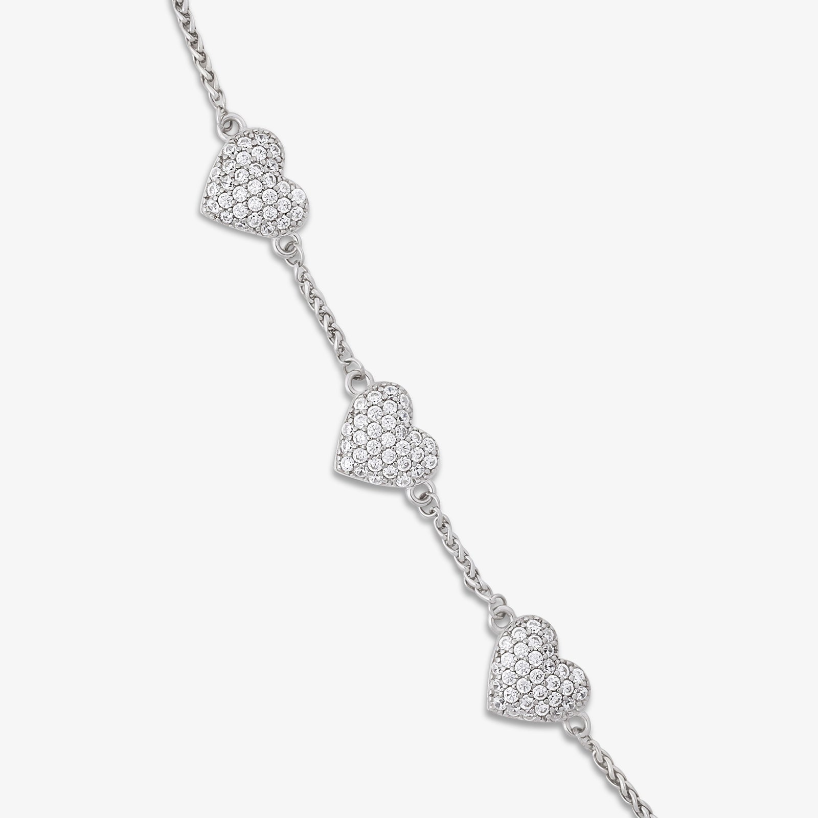 925 Sterling Silver Women Heart Bracelet– Symbol of Love
