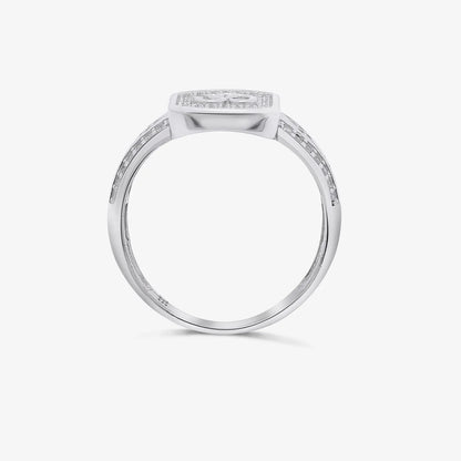 Silver Classic Om Men's Ring