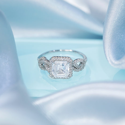 Stylish Floral Design Women Silver Ring - Tweov Jewels