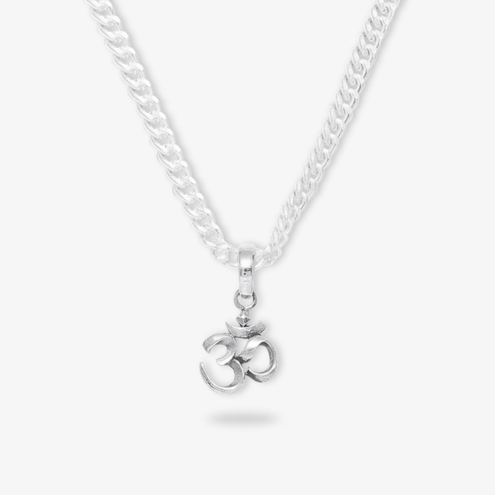 Silver Om Pendant with Spiritual Connection