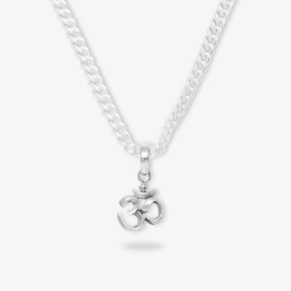 Silver Om Pendant with Spiritual Connection