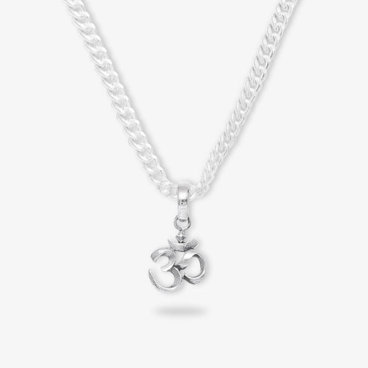 Silver Om Pendant with Spiritual Connection