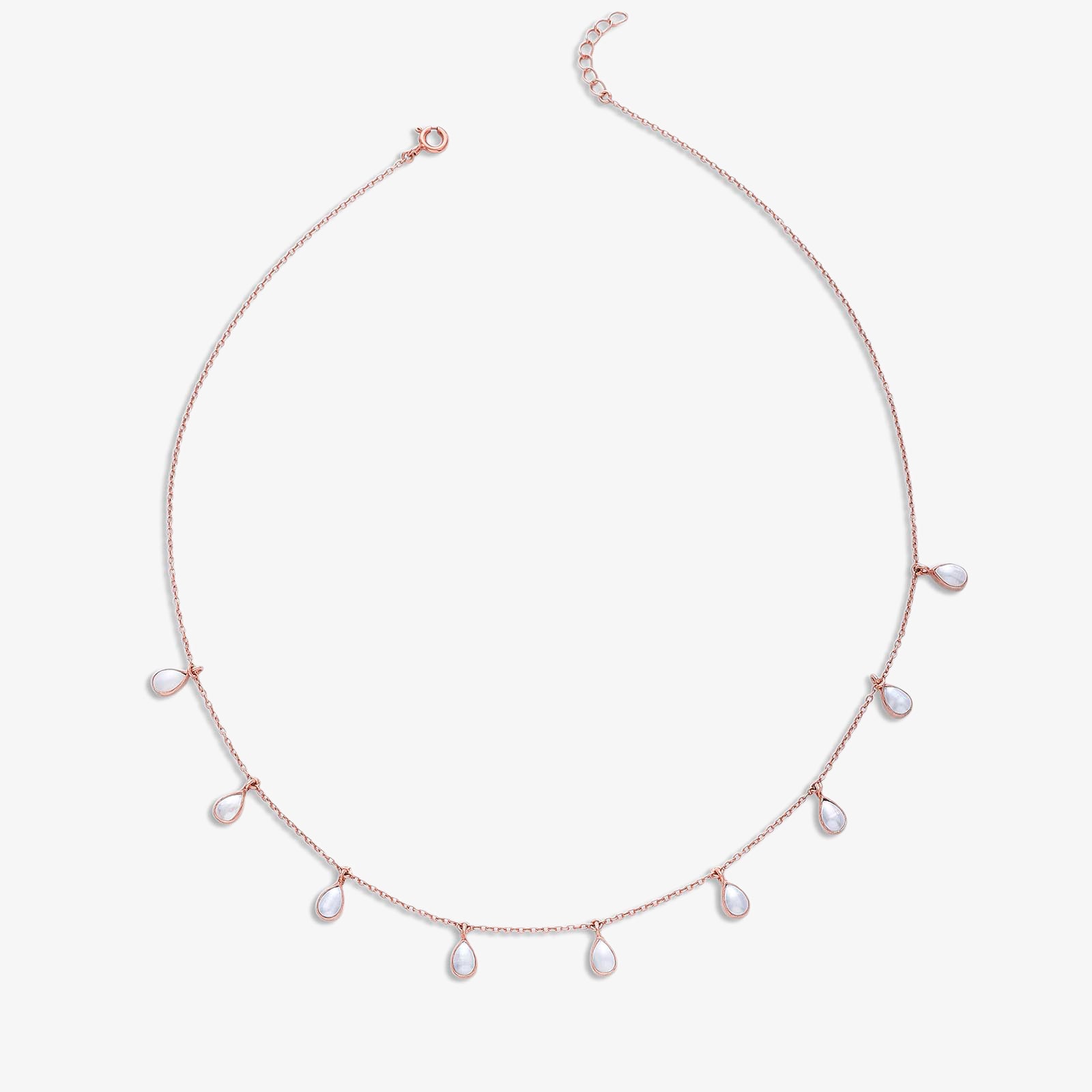 Pure Silver Necklace - Made With Majestic Gold Pearls