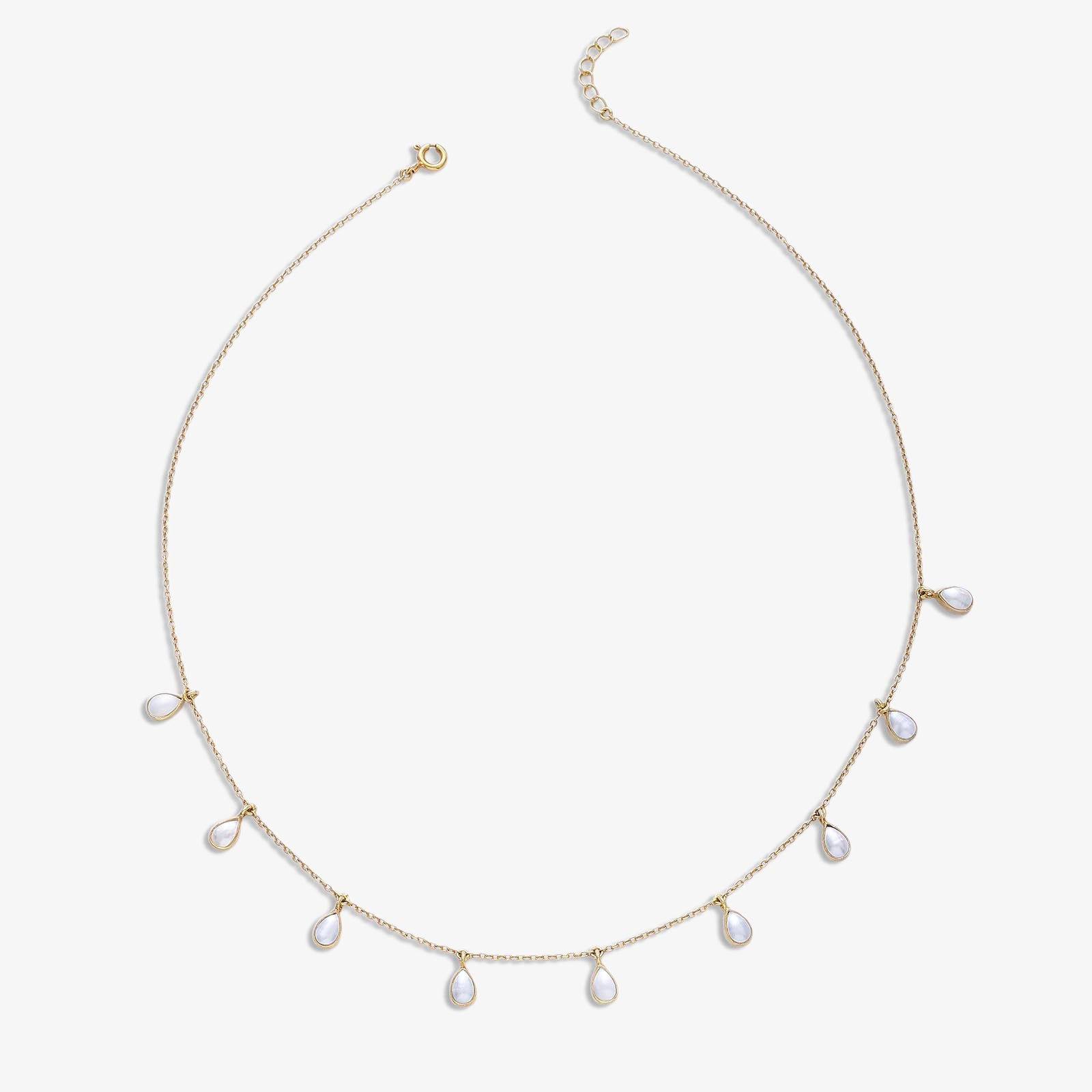 Rose Gold Plated Pearl Chain Necklace - Tweov Jewels