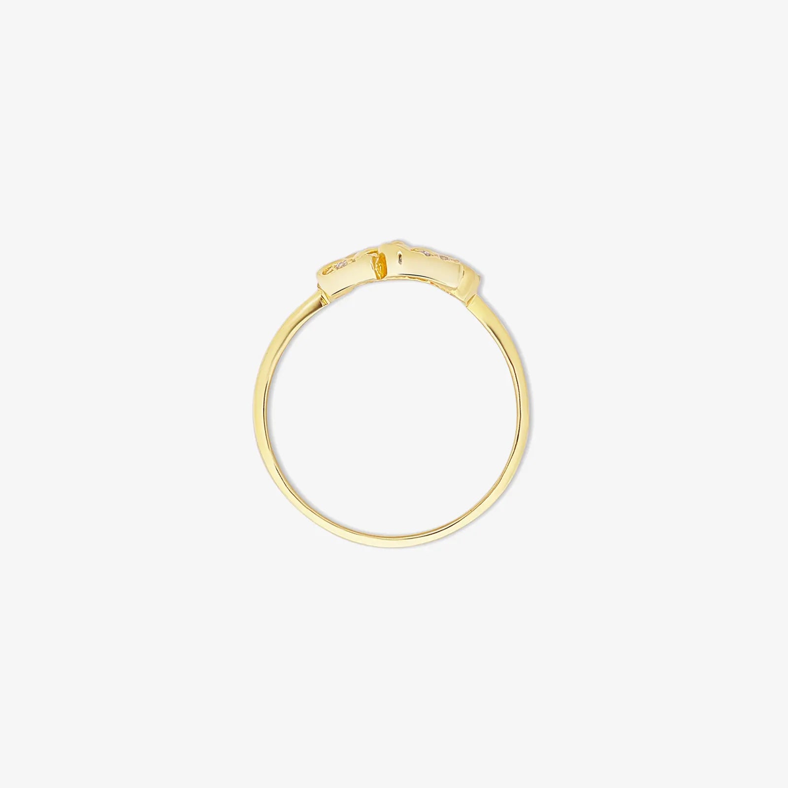 Gold Plated Designer Flower Silver Ring