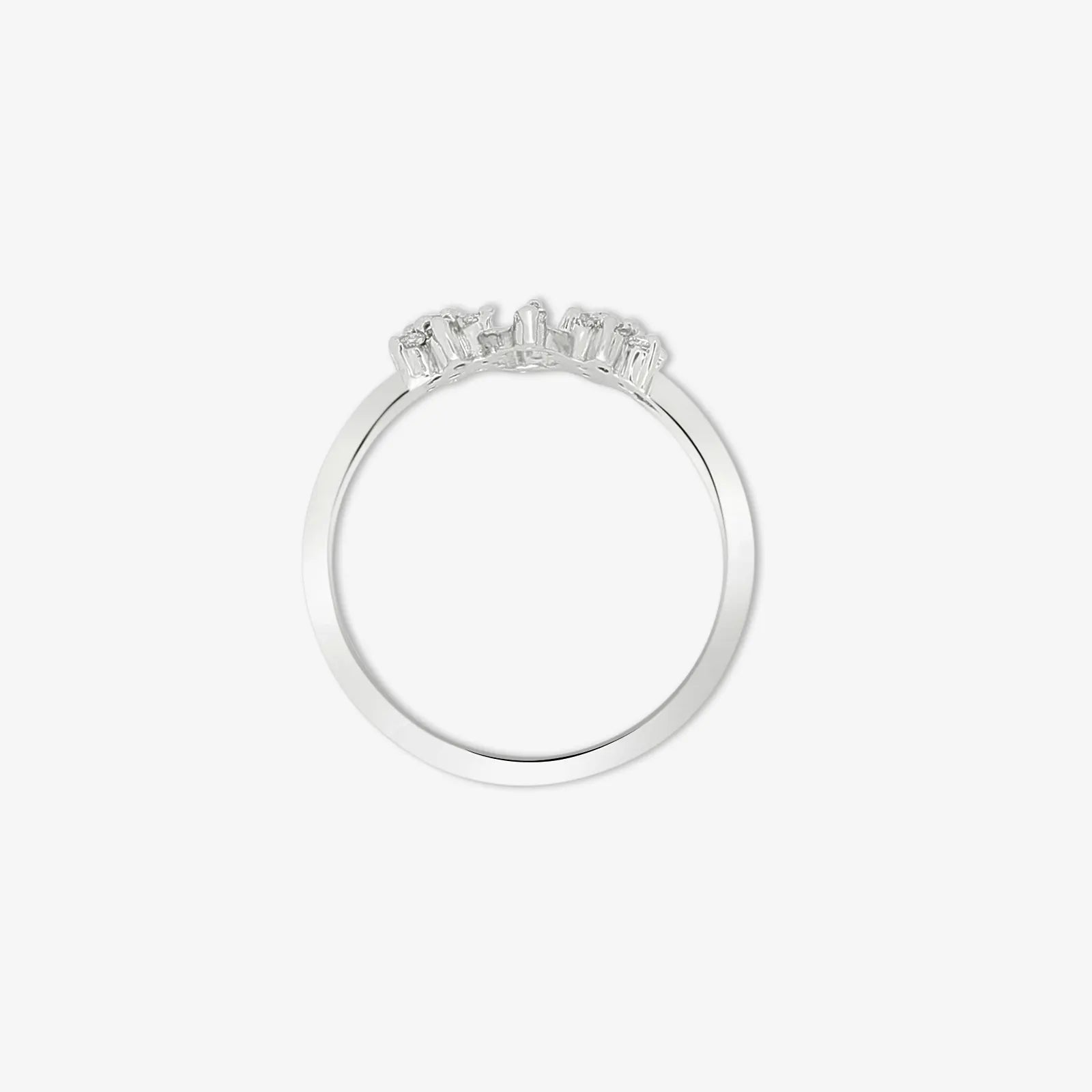 Silver Duo Flower Ring