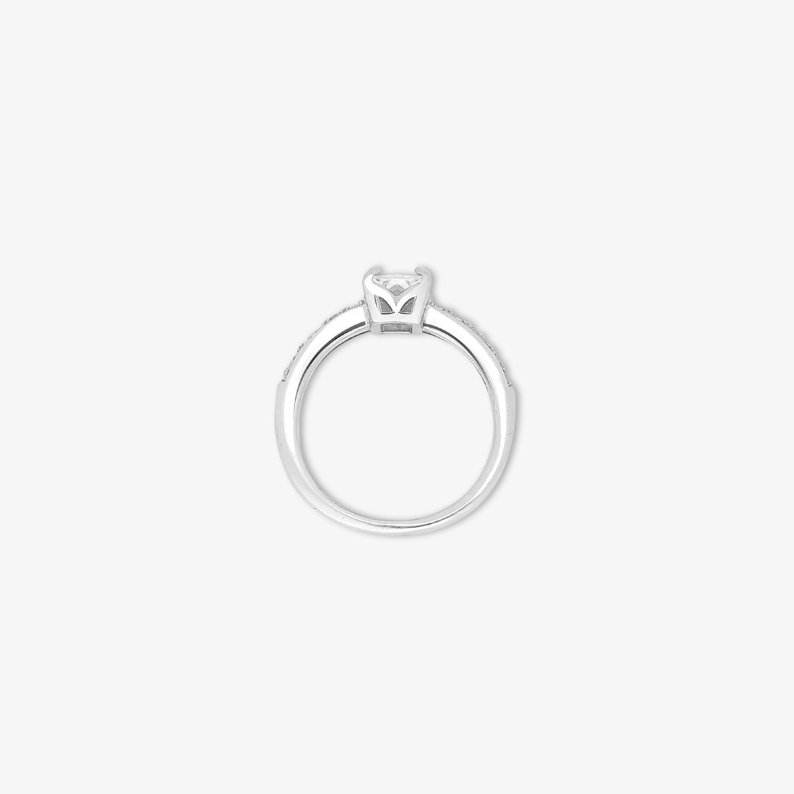Pure 925 Silver Ring - Timeless Square Crystal Ring