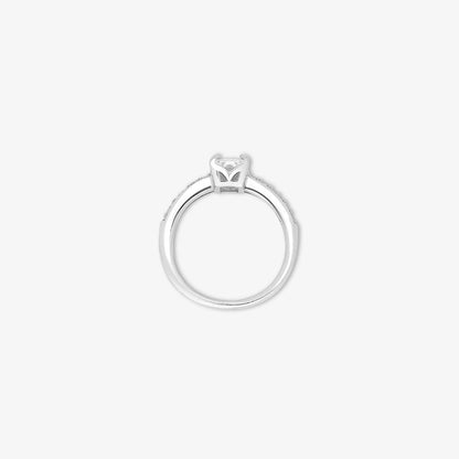 Pure 925 Silver Ring - Timeless Square Crystal Ring