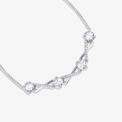 Designer Infinity Silver Chain Bracelet - Tweov Jewels