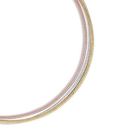 Triple Layer Sterling Silver Snake Bracelet