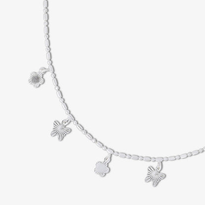 Pure 925 Silver Anklets - Butterfly Bloom Charms - Tweov Jewels