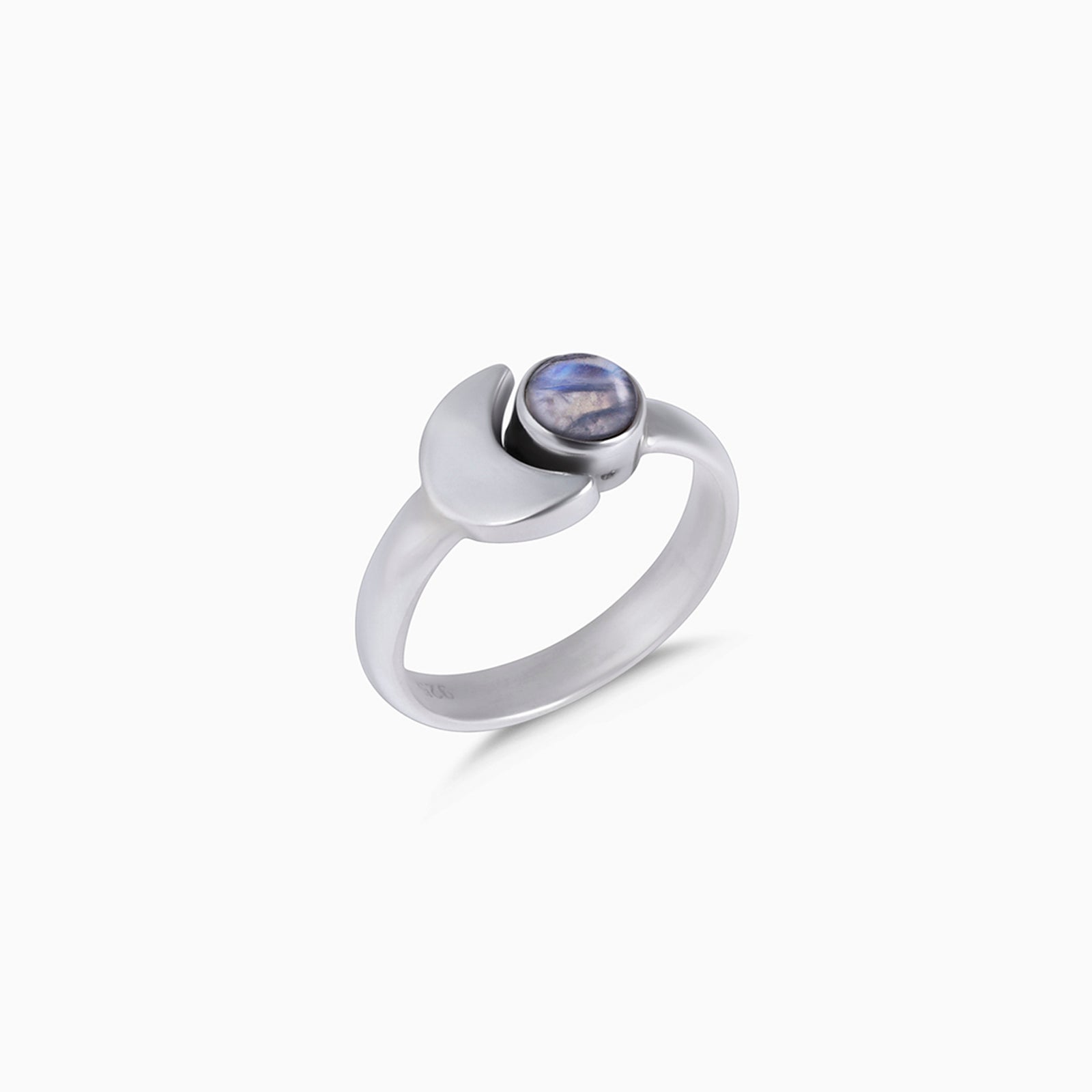 Melting Labradorite Simple Silver Ring - Tweov Jewels