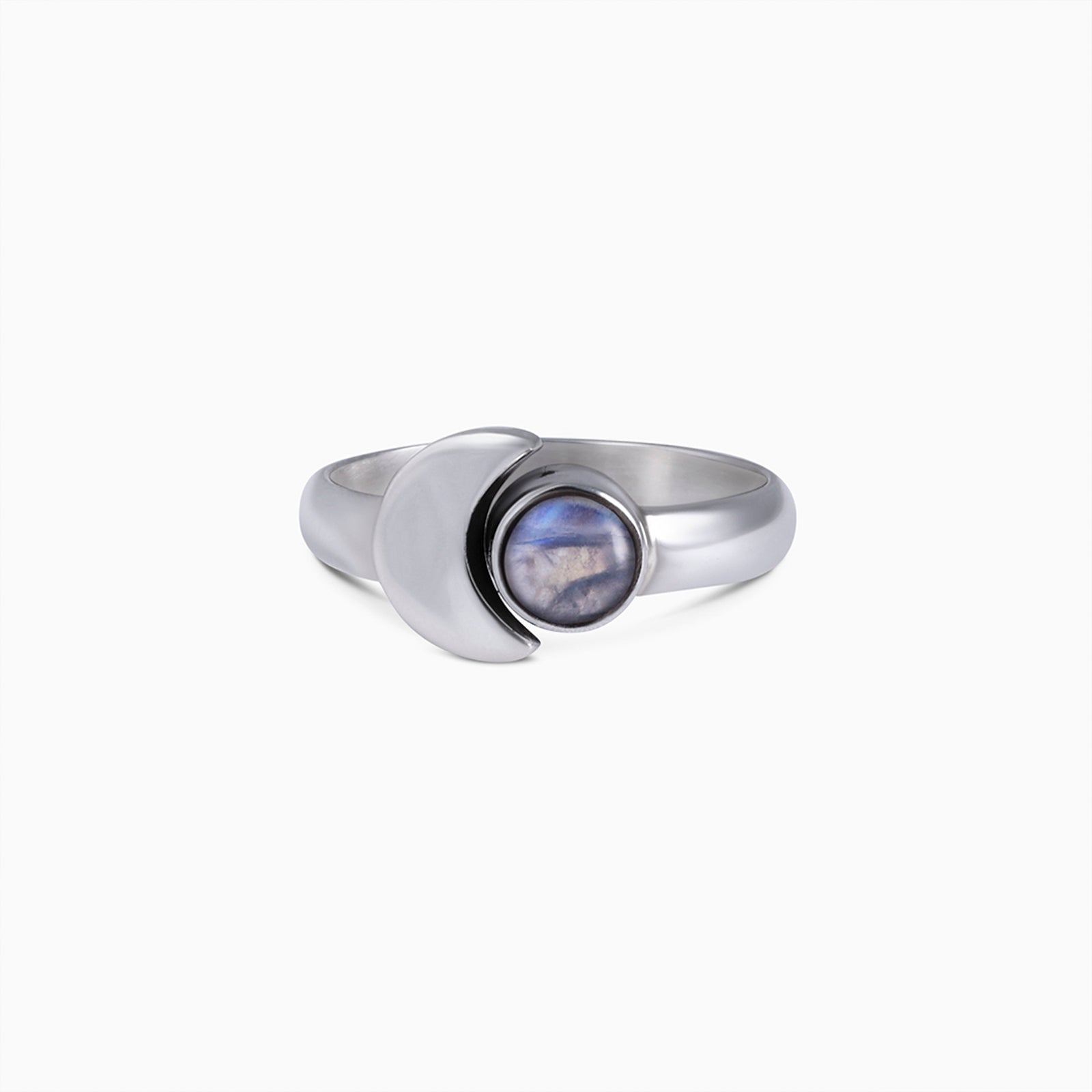 Melting Labradorite Simple Silver Ring - Tweov Jewels