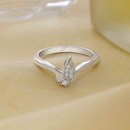 Butterfly Wings Silver Ring