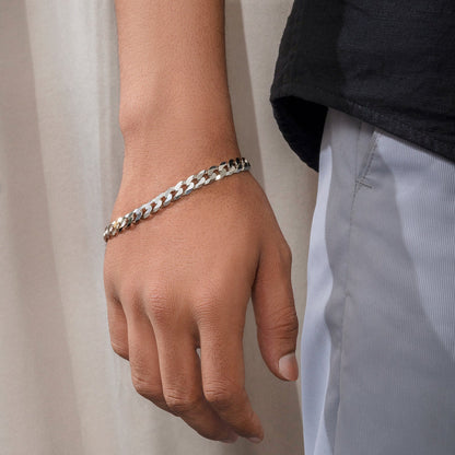 Pure Silver Bracelet - Luxe Cuban Link Model - Tweov Jewels