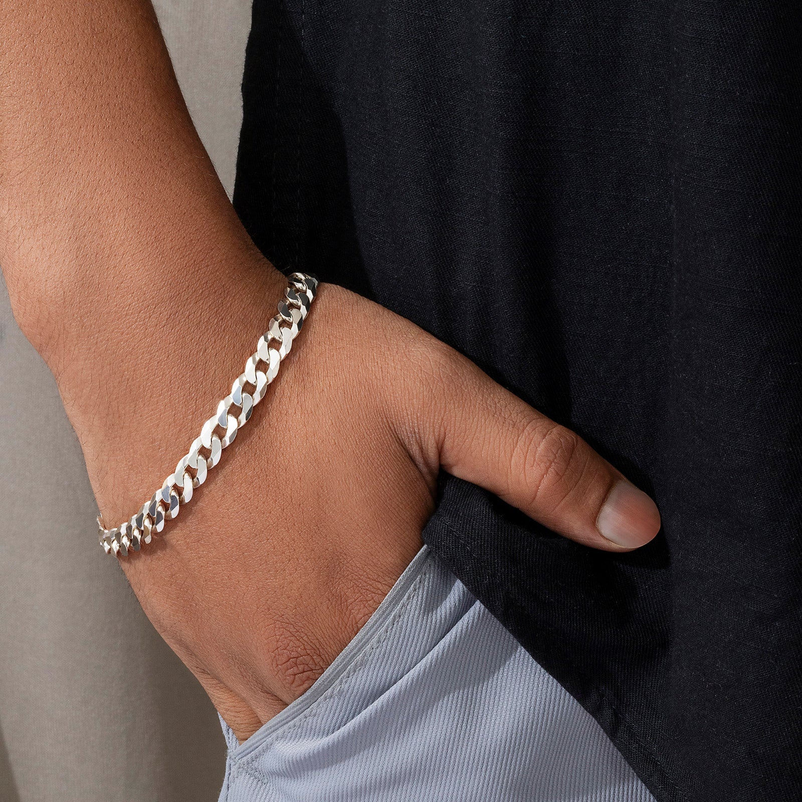 Pure Silver Bracelet - Luxe Cuban Link Model - Tweov Jewels