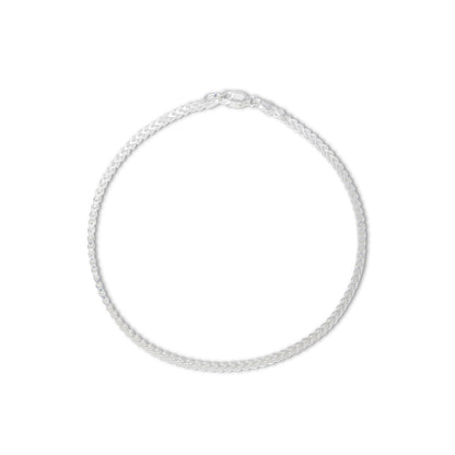 Pure 925 Sterling Silver Thin Rope Chain Anklet for Women