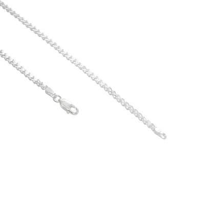 Pure 925 Sterling Silver Thin Rope Chain Anklet for Women
