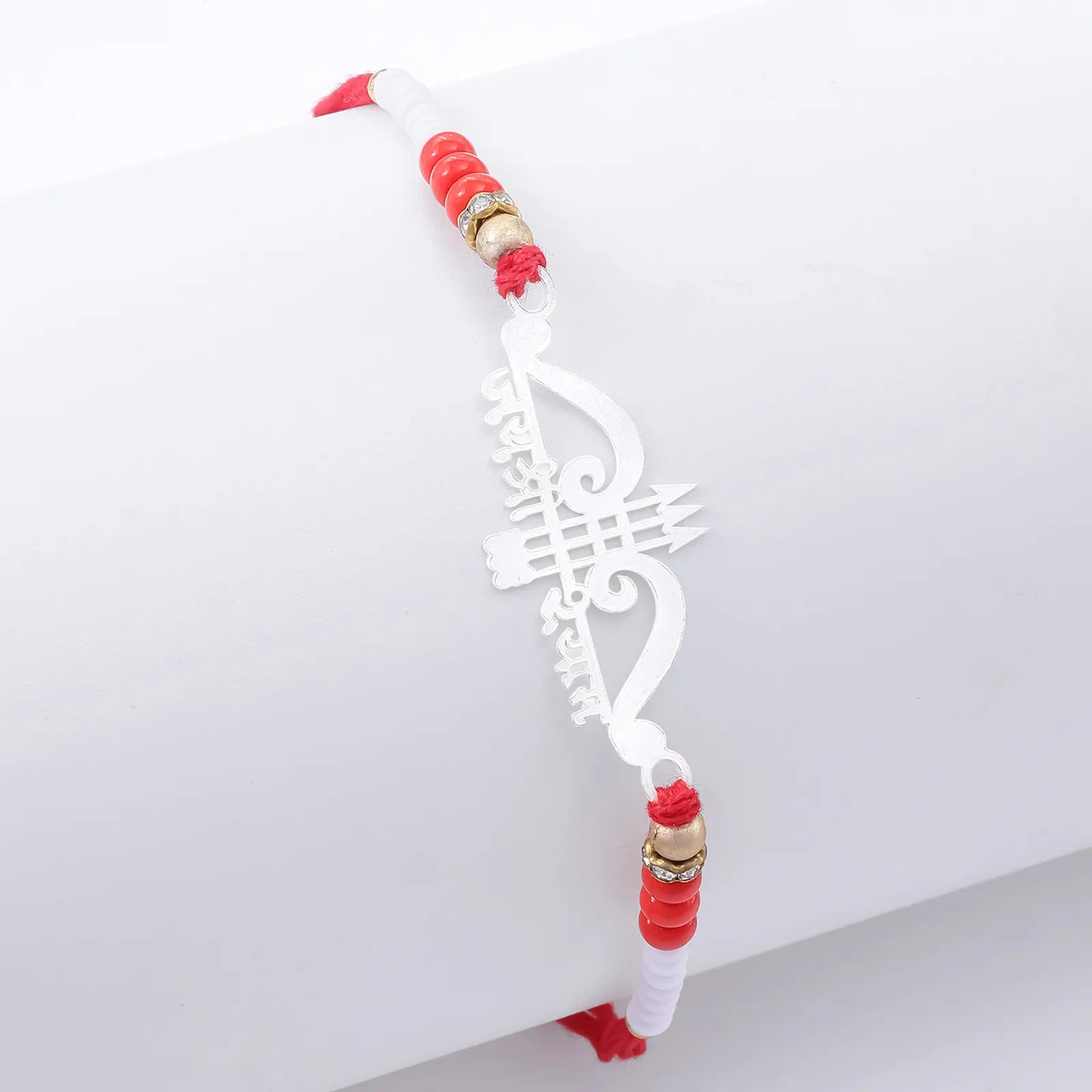 Jai Shri Ram Silver Rakhi for Brother (Pack of Three)
