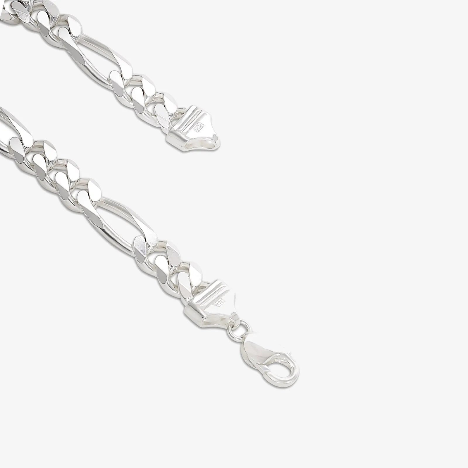Simple Figaro Link Silver Bracelet - Tweov Jewels