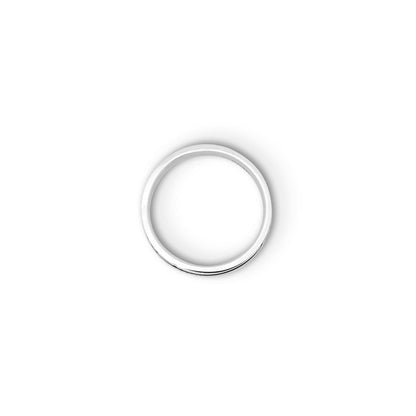 Pure 925 Sterling Silver Simple Black Strip Ring for Men - Tweov Jewels