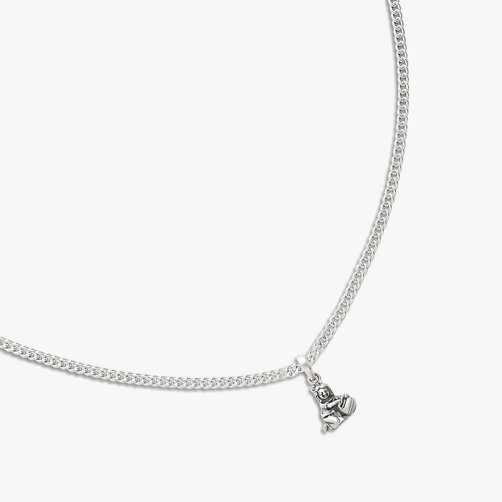 Laddu Gopal Silver Pendant Chain
