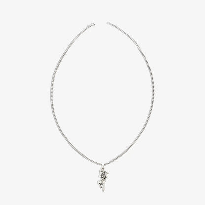 Pure Silver Hanuman Pendant Chain