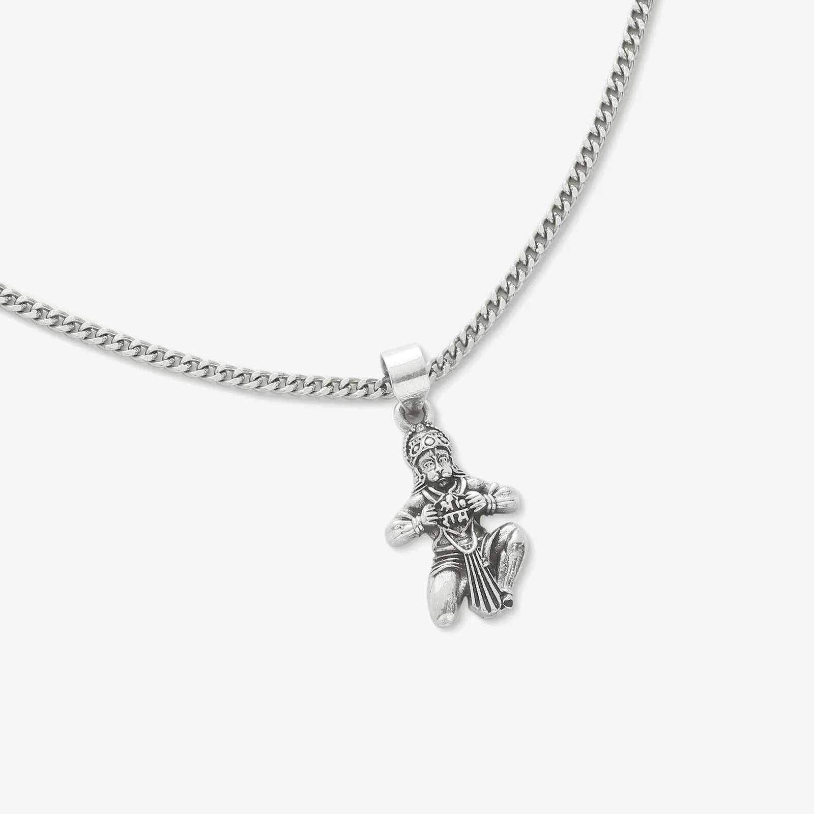 Pure Silver Hanuman Pendant